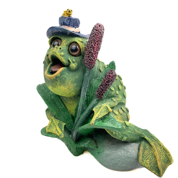 Vintage Frog with Bumblebee on Hat, Collectible Character by Pete Apsit - Picture 3 of 8